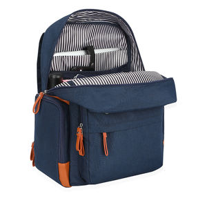 カスタマイズされたロゴ高品質ファッション防水ポータブルママ旅行おむつバッグバックパックベビーバッグ変化するステーション付き - Product Image 2