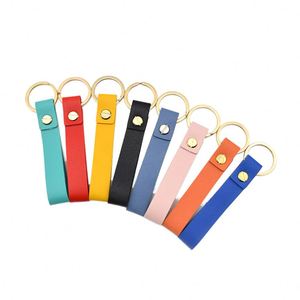 Fashion PU Leather Keychain Car <b>Key</b> <b>Ring</b> Pendant Metal <b>Key</b> Chain Hardware Wholesale - Product Image 6