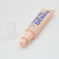 Krim Bb tabung plastik mudah terurai kemasan kosmetik laminasi cetak kustom tabung pompa tanpa udara 50ml