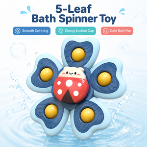 Jouets <span class=keywords><strong>de</strong></span> <span class=keywords><strong>bain</strong></span> en plastique pour enfants <span class=keywords><strong>de</strong></span> haute qualité en gros, <span class=keywords><strong>jouet</strong></span> rotatif interactif à 5 feuilles pour enfants - Product Image 1