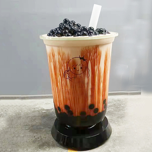 Décoration de magasin de bubble tea personnalisée, tasses à thé au lait en fibre de verre, grande sculpture de tasse à thé au lait <span class=keywords><strong>caramel</strong></span> - Product Image 5