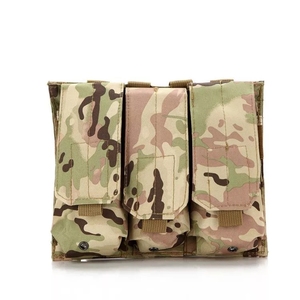Molle Ba Tạp Chí Pouch mở-top 5.56 mét chủ cho chiến thuật đào tạo nhanh chóng phát hành đàn hồi chèn & M4 <span class=keywords><strong>M16</strong></span> tương thích - Product Image 2