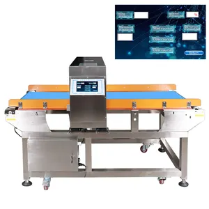 Conveyor Metal Detect Machine Industrial Food Metal Detector with automatic reject