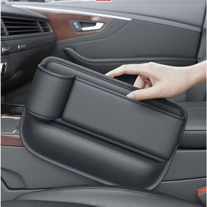 Organizador Universal para Asiento de Coche, Caja de Almacenamiento Multifuncional de Cuero para Espacios Laterales, Bolsillo para Cartera, Llaves, Tarjetas con Portavasos - Product Image 2