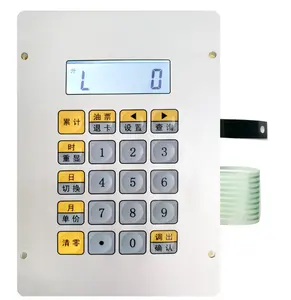 Interruptor de membrana impermeável, teclado esd com proteção para animal de estimação dispensador de combustível