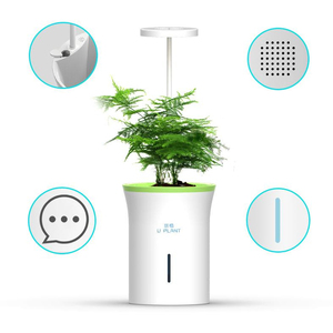 Lampe <span class=keywords><strong>Led</strong></span> de croissance de plantes de luxe Pot de fleurs vertical créatif à arrosage automatique Pot de fleurs décoratif <span class=keywords><strong>intérieur</strong></span> - Product Image 4