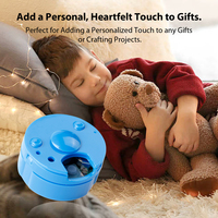 Module Enregistreur Vocal Miniature en Promotion pour Peluche Ours en Peluche avec Bouton Poussoir, Durée Personnalisable (30s) MP3/WAV