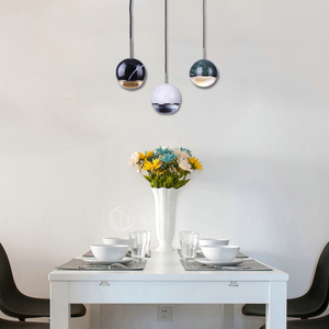 Suspension Luminaire pour Salle à Manger, Chambre, Salon - <span class=keywords><strong>Simig</strong></span> Lighting - Moderne, Flexible, Mini Boule Ronde en Cristal et Marbre - Product Image 4