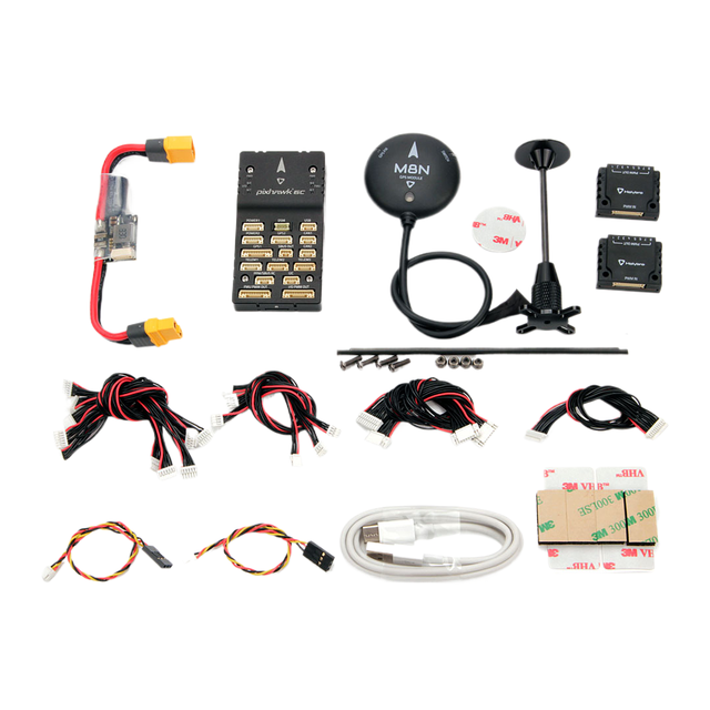 Holybro Pixhawk 6C Autopilot H743 Flight Controller (Aluminum Case) PM02/07 Power Module M8N GPS For RC Multirotor Airplanes