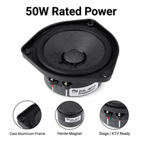 Haut-parleur large bande 4,5 pouces ZHL-4014 4 Ohm 50W 100W de crête, woofer audio professionnel pour enceintes colonne et enceintes de plafond