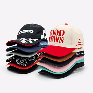 Custom 3D Embroidered Logo Printed Image High Quality Cotton Breathable Lightweight 5 Panel Sporty Street Unisex Baseball Cap - Product Image 1