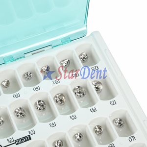 <span class=keywords><strong>Prix</strong></span> d'usine Matériel dentaire Acier inoxydable <span class=keywords><strong>Couronne</strong></span> de remplissage temporaire pour molaires de enfants - Product Image 3