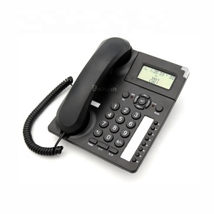 Beawin moule privé téléphone fixe à deux lignes avec écran LCD tête haute et fonction de conférence téléphonique à trois voies analogique de bureau - Product Image 2
