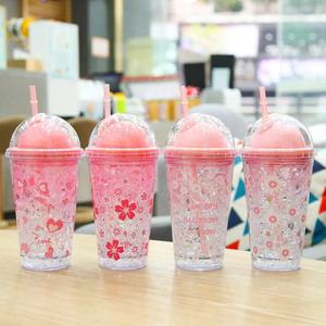 STARLII Tasses réutilisables personnalisées en acrylique à double paroi de 450 ml et 550 ml avec couvercles en dôme et pailles, écologiques, sans BPA, pour le camping - Product Image 4