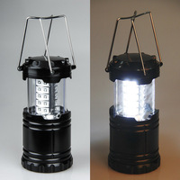 Lanterne de camping LED portable télescopique Vision Factory, 30 LED, 145 lumens, super lumineuse, alimentée par piles AA