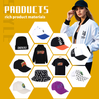Stile sportivo LED camionista cappello a secchiello con fibbia in metallo tessuto comune apposto in tessuto ricamo visiera cappello
