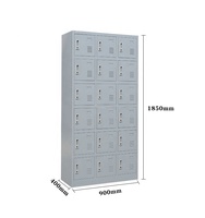 Casier de rangement en acier à 18 portes, casier d'école en métal pour étudiants, JF-3B6A
