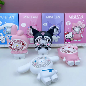 Hot Bán Kulomi Hk Mèo Cầm Tay Máy Tính Để Bàn <span class=keywords><strong>Fan</strong></span> Cho Trẻ Em Mùa Hè Làm Mát Kawaii Phim Hoạt Hình Sanrioed Xách Tay Nhỏ Quạt Điện - Product Image 4