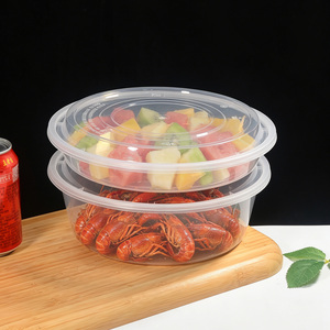 Conteneur Rond en <span class=keywords><strong>PP</strong></span> de Qualité Alimentaire Épaissi, Inodore, Grande Capacité, Anti-Fuite, Bol à Emporter pour Fruits, Poulet Frit, Impression Personnalisée - Product Image 5
