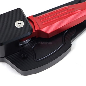 DANCARO moto poggiapiedi pedale pedale in lega di alluminio CNC posteriore passeggero pedana per <span class=keywords><strong>VESPA</strong></span> PRIMAVERA/SPRINT 2013-2021 - Product Image 5