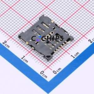 MICRO-<b>SIM</b>-0006-H15-P <b>SIM</b> <b>Card</b> Connector SMD Connector Flip Cover Type Micro <b>SIM</b> <b>Card</b> <b>Card</b> <b>Holder</b> 1.5mm - Product Image 2