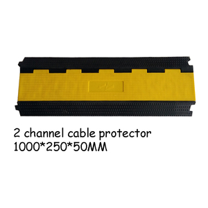 Rampa para Cables de Escenario de 2 Canales con Cubierta de Goma para Eventos al Aire Libre - Product Image 1