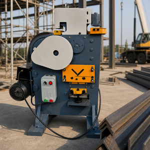เครื่องเจาะไฮดรอลิก QA32-10B 3.0kW มัลติฟังก์ชั่น สำหรับงานเหล็ก ตัดเหล็กฉาก เหล็กแบน ปรับแรงดันไฟฟ้าได้ - Product Image 2