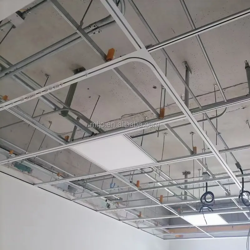 Source manufacturer Cheap Groove t grid/t-bar aluminum suspended ceiling grid for Gypsum board