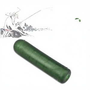Soldes Exceptionnelles : Accessoires de Pêche Transfrontaliers pour <span class=keywords><strong>Carpe</strong></span> Bighead – Capuchon de Tuyau PE et Silicone Vert Foncé Étendu - Product Image 1