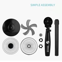 Ventilateur de refroidissement silencieux pour la maison, la chambre à coucher, ventilateur sur pied oscillant de 16 pouces, personnalisable