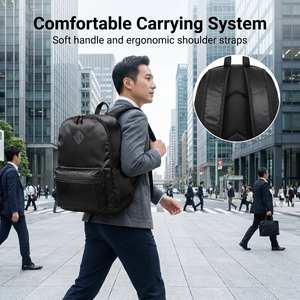 Minimalist Japanese Style Plain Large Capacity <strong>Waterproof</strong> Satin Fashionable Stylish <strong>Women</strong> Men University Simple Casual <strong>Backpack</strong> - Product Image 6