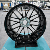 Rines de Aleación Forjados de Múltiples Radios con Acabado Cepillado de Calidad Elite BZ para Rolls Royce Bentley Sedán de Lujo