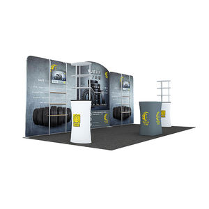 Nuestros productos <span class=keywords><strong>principales</strong></span> 10X20 Cabina portátil Soporte de exhibición de tela de tensión Cabina de exposición Soporte de feria comercial portátil para Expo - Product Image 3