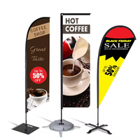 Drapeau plume de haute qualité pour la vente directe, imprimé sur mesure pour l'extérieur, bannière plume publicitaire personnalisée