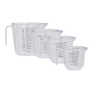 Ensemble de tasses à <span class=keywords><strong>mesurer</strong></span> en plastique graduées doubles numériques de 150 ml/300 ml/600 ml avec poignée - Product Image 5