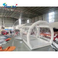 Ballons de fête pour enfants Maison amusante Igloo géant en cristal gonflable transparent Tente à bulles Maison de ballons gonflables transparents