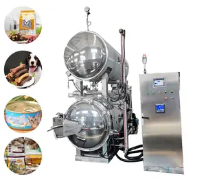 Zhongtai آلة التعقيم بالماء للاستحمام الآلي / ماكينة تعقيم الطعام المعلب بدرجة حرارة عالية / ماكينة التعقيم
