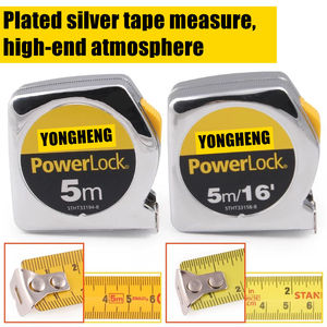 Yongheng 16 ft powerlock Băng biện pháp khóa rất vững chắc Electroplated bạc Băng biện pháp cm + inch - Product Image 6