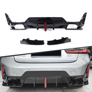 Difusor de Parachoques Trasero Negro Brillante ABS Tipo <span class=keywords><strong>CP</strong></span> con LED para BMW Serie 3 G20 LCI <span class=keywords><strong>M</strong></span> Tech 2023+ - Product Image 1