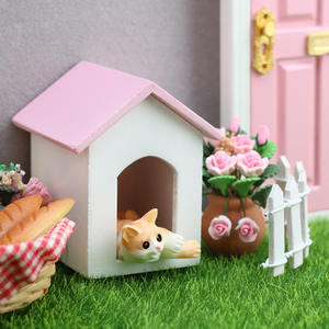 Accesorios de Alta Calidad para Casa de Muñecas, <span class=keywords><strong>Mini</strong></span> Casa para Perros, Modelo en Miniatura - Product Image 2