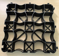 Dalles de gazon emboîtables professionnelles pour allées de jardin et usage scolaire, grille en HDPE avec surface alvéolée, 24 po x 1 po