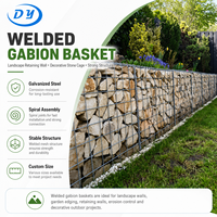 Gabion en treillis soudé galvanisé de haute qualité 2*1*1m - Marque Ding Yang - Tailles personnalisables - Utilisation décorative pour jardin