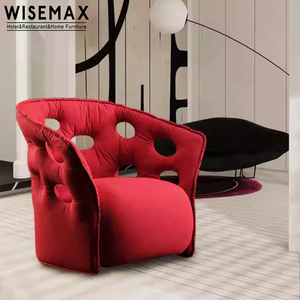 WISEMAX nouveau mobilier d'art haut de gamme fauteuil de salon tufté canapé rond chaise dossier haut évider villa hôtel fauteuil loisirs - Product Image 3