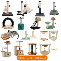 Griffoir de chat en corde de sisal naturel de 15.7 pouces avec jouets de balle interactifs