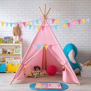 <span class=keywords><strong>Guirlande</strong></span> de fanions triangulaires en satin imitation toile de jute Bashida, 120 drapeaux/72 pieds, décorations de fête d'anniversaire en plein air, pastel - Product Image 5