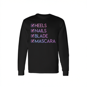 Camiseta de Manga Larga Unisex con Cuello Redondo y Estampado Digital Fit Check For My Napalm Era para Actividades Promocionales para Adultos - Product Image 2