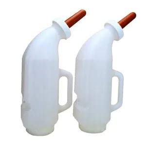 400ML 1L 2L 3L बछड़ा दूध की बोतल मवेशी भेड़ दूध फीडर बोतल मेमने दूध फीडर सिलिकॉन निपल चूची प्लास्टिक पशु भक्षण