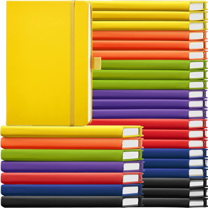 High Quality Business Office Lined Personalized Printed PP/PU Leather Custom <b>A5</b> Hardcover Promotional <b>Notebook</b> 80 Sheets EN71 - Product Image 1