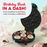 Macchina Portatile per Mini Ciambelle con Riscaldamento Bilaterale, Piastra Antiaderente per Cupcake e Snack