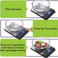 Balance de cuisine transfrontalière Cedar Space 5kg/1g, balance de précision pour la pâtisserie et la pesée alimentaire, avec fonction tare et conversion d'unités